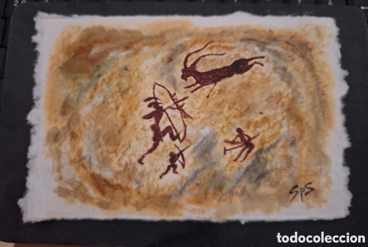 Arte: &Oacute;leo sobre papel de algod&oacute;n - Foto 1