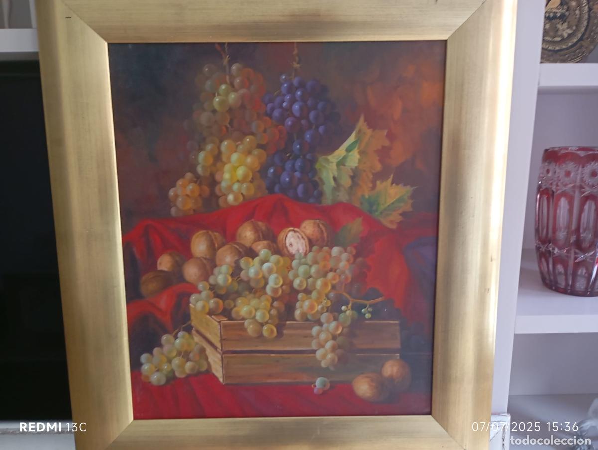 Arte: Composici&oacute;n de uvas y nueces. G. Huerta del R&iacute;o - Foto 1