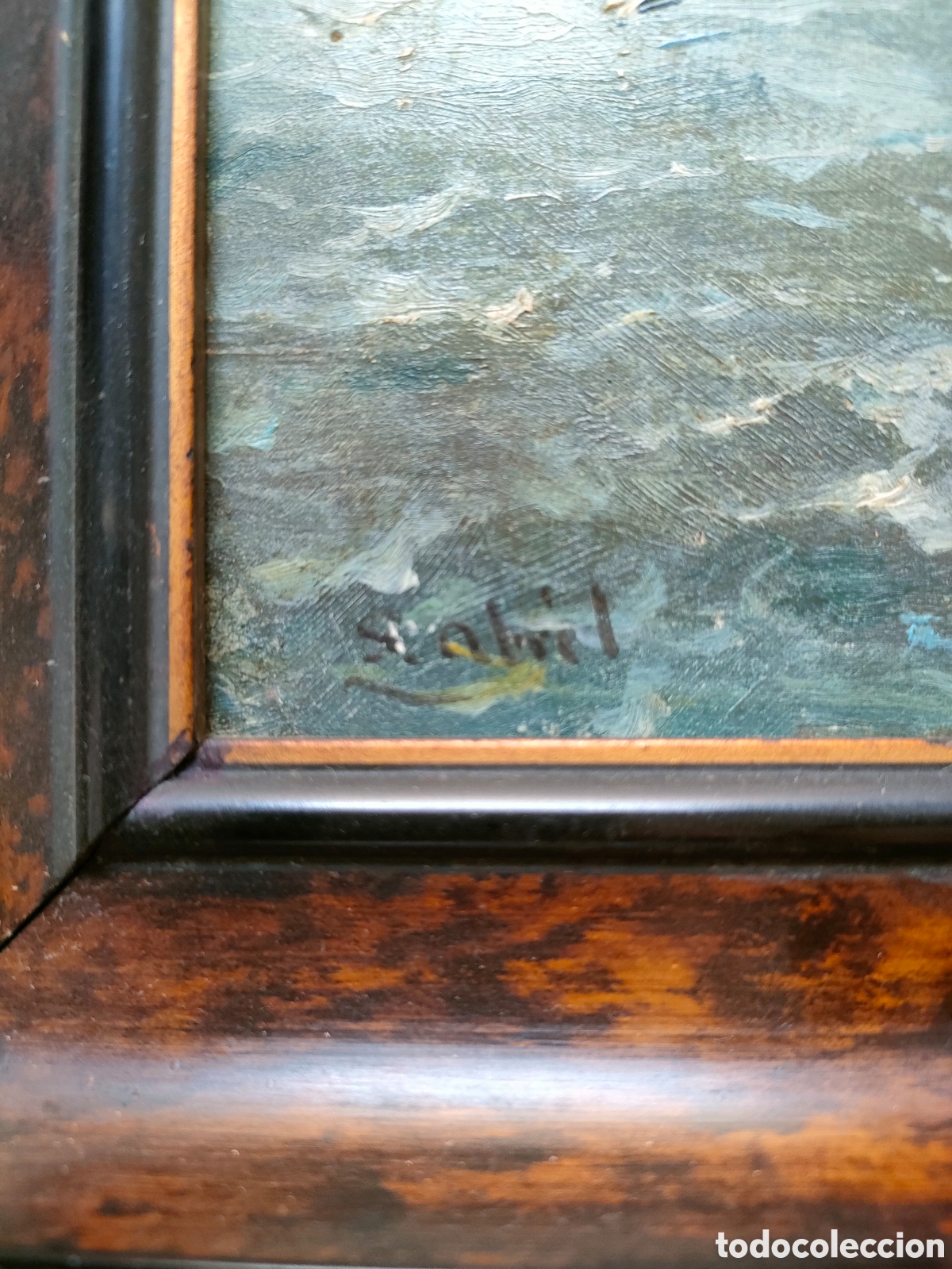 Arte: &Oacute;leo sobre tabla de S. Abril Blasco - Foto 3