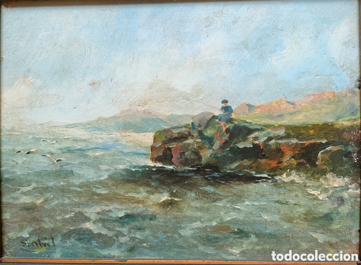 Arte: &Oacute;leo sobre tabla de S. Abril Blasco - Foto 1