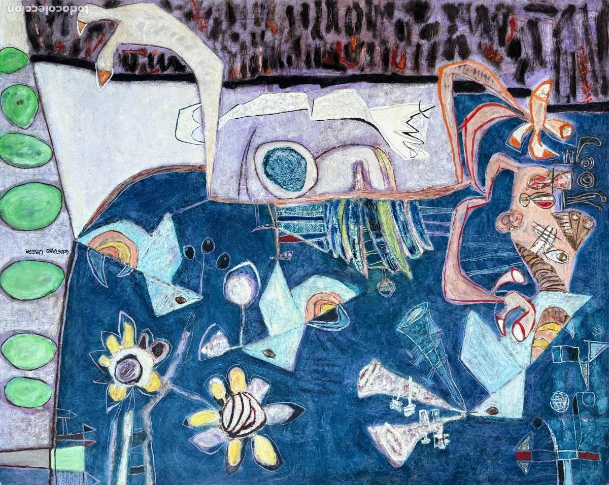 Arte: Gustavo &Uacute;beda (1930-1994) - Ecos de Picasso - &Oacute;leo tablex