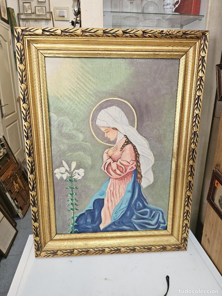Arte: cuadro nal oleo antiguo - Foto 1
