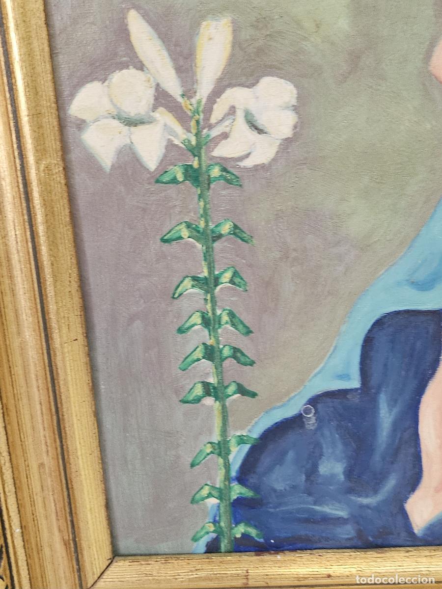 Arte: cuadro nal oleo antiguo - Foto 4