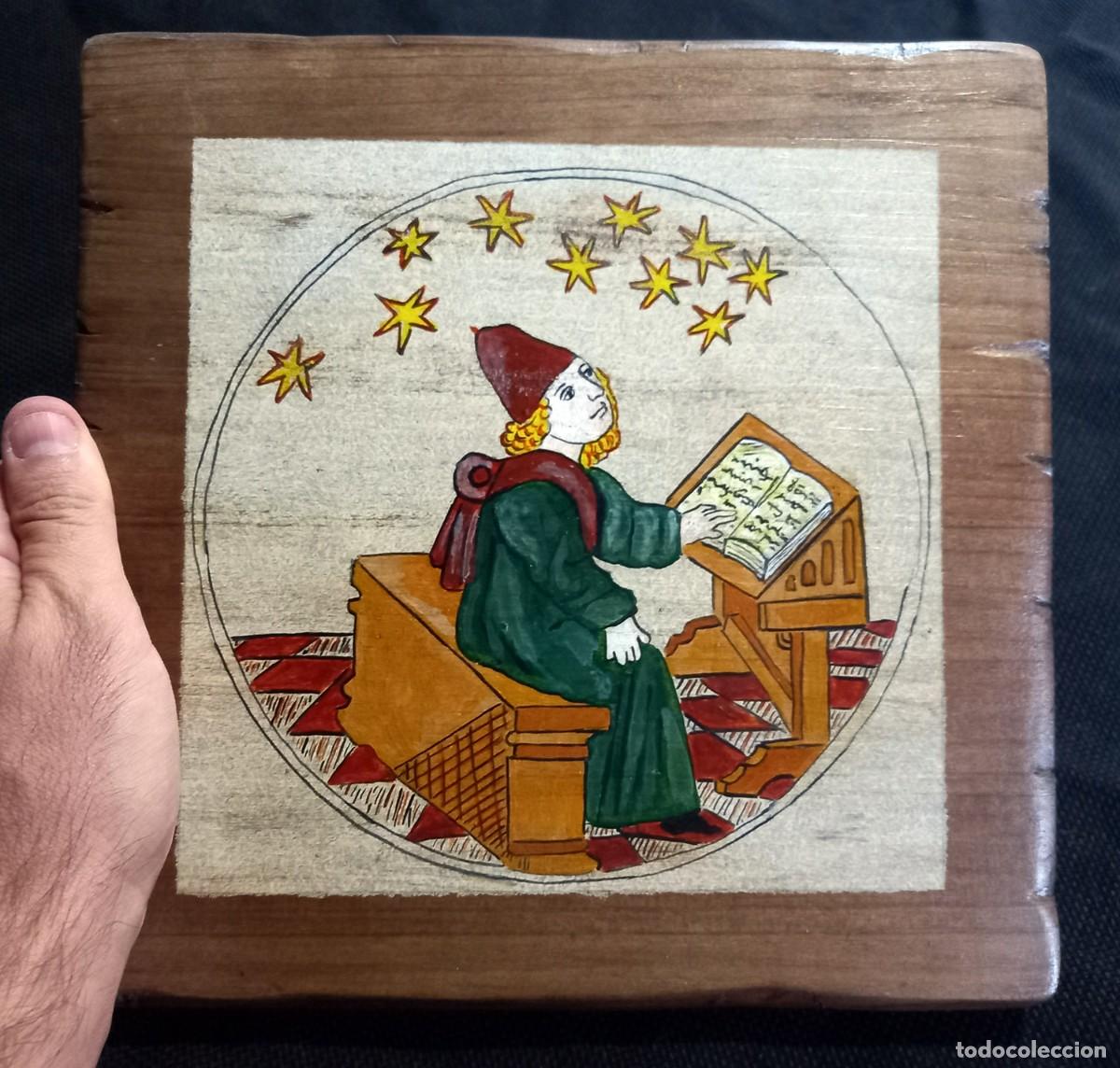 Arte: Cuadro Astr&oacute;nomo medieval - Foto 2