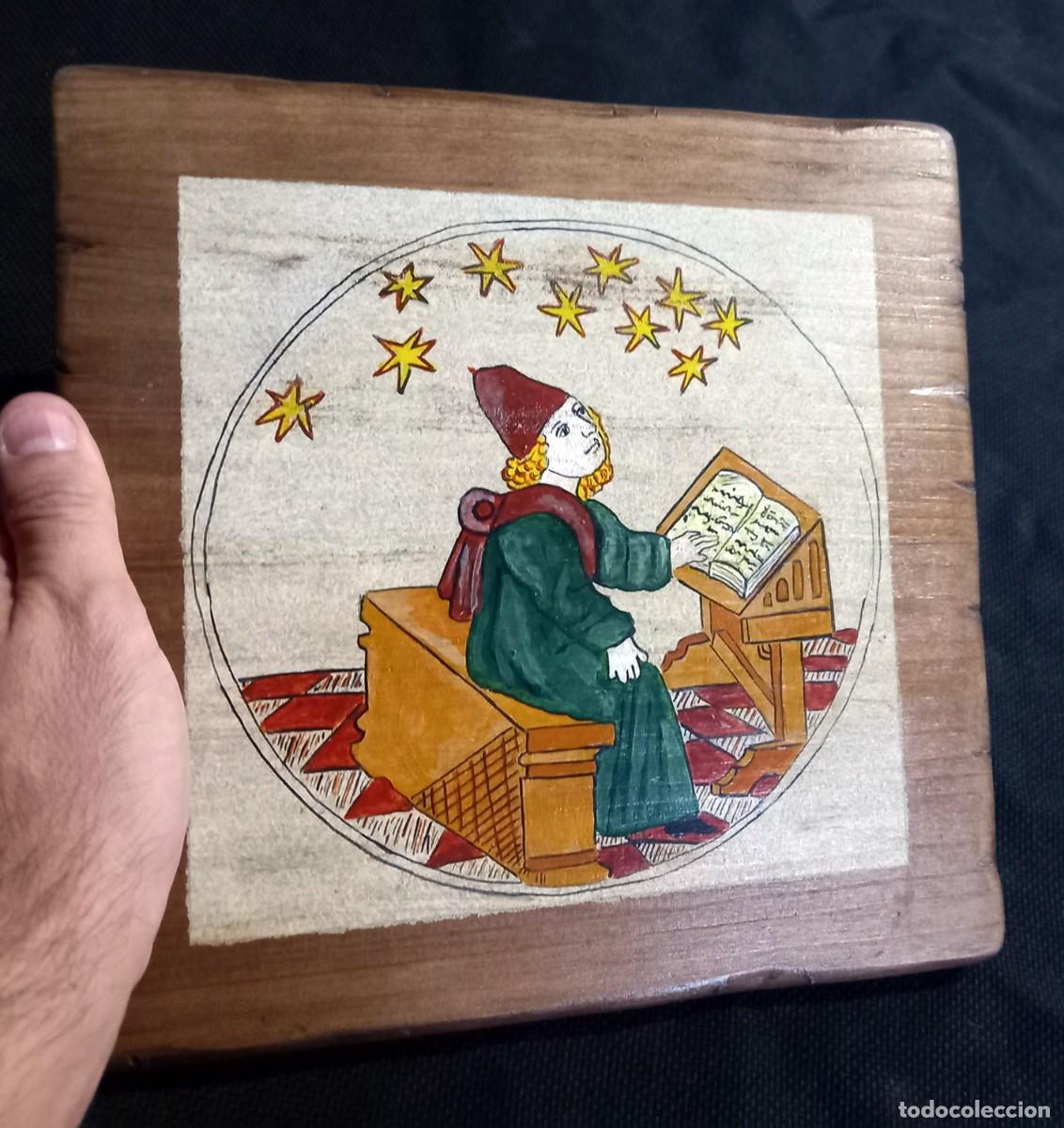 Arte: Cuadro Astr&oacute;nomo medieval - Foto 4