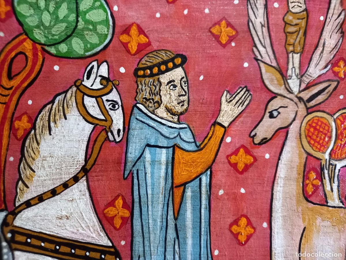 Arte: Cuadro San Huberto de Lieja - Foto 1