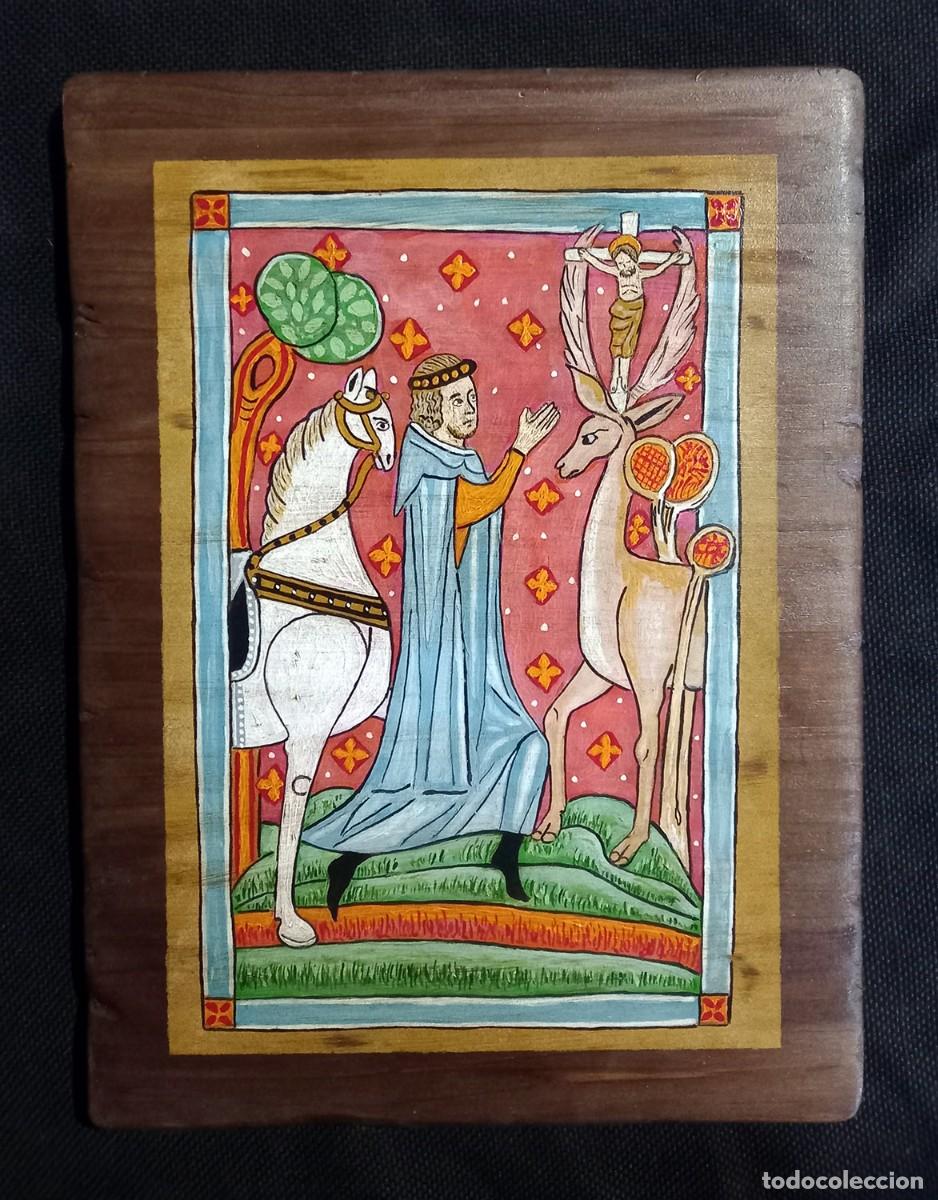 Arte: Cuadro San Huberto de Lieja - Foto 2