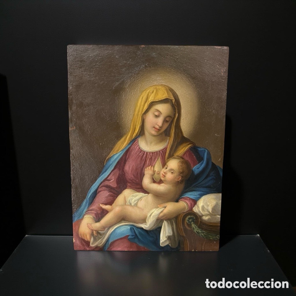 Arte: VIRGEN DE LA LECHE (SIGLO XVIII) - Foto 1