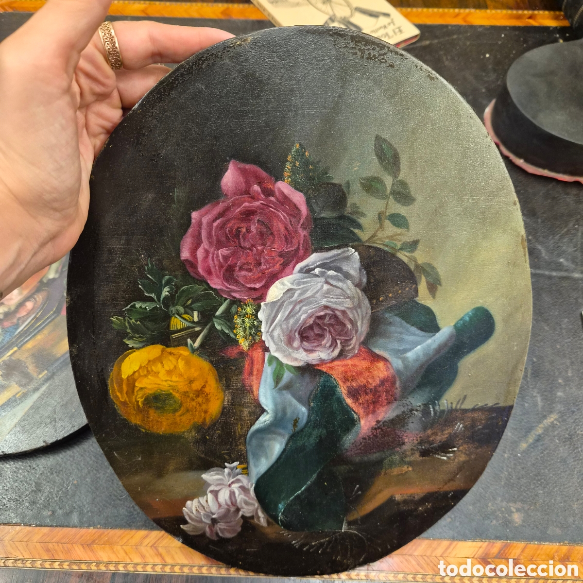 Arte: Bodegon Pareja de &oacute;leo sobre tablas - Foto 2