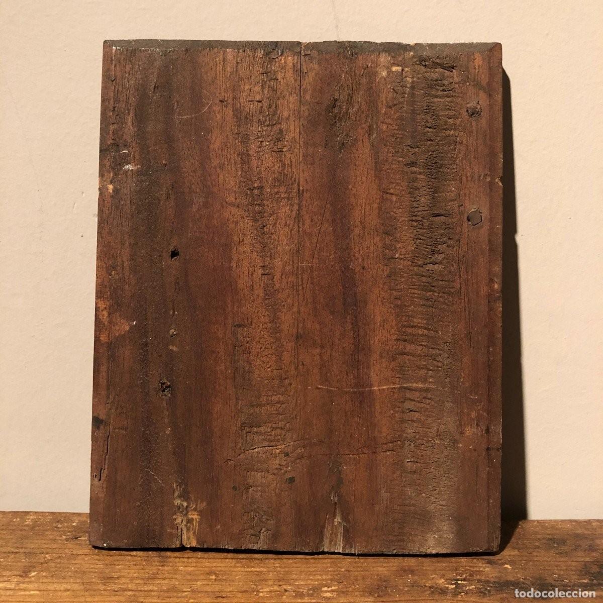 Arte: &Oacute;LEO SOBRE TABLA, PROBABLEMENTE COLONIAL. S. XVIII - Foto 4