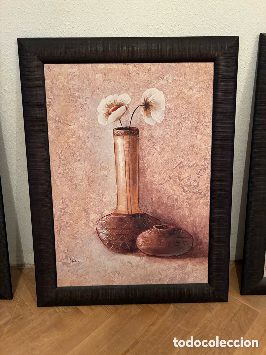 Arte: CUADROS AL &Oacute;LEO DE JARRONES DECORACI&Oacute;N - Foto 4