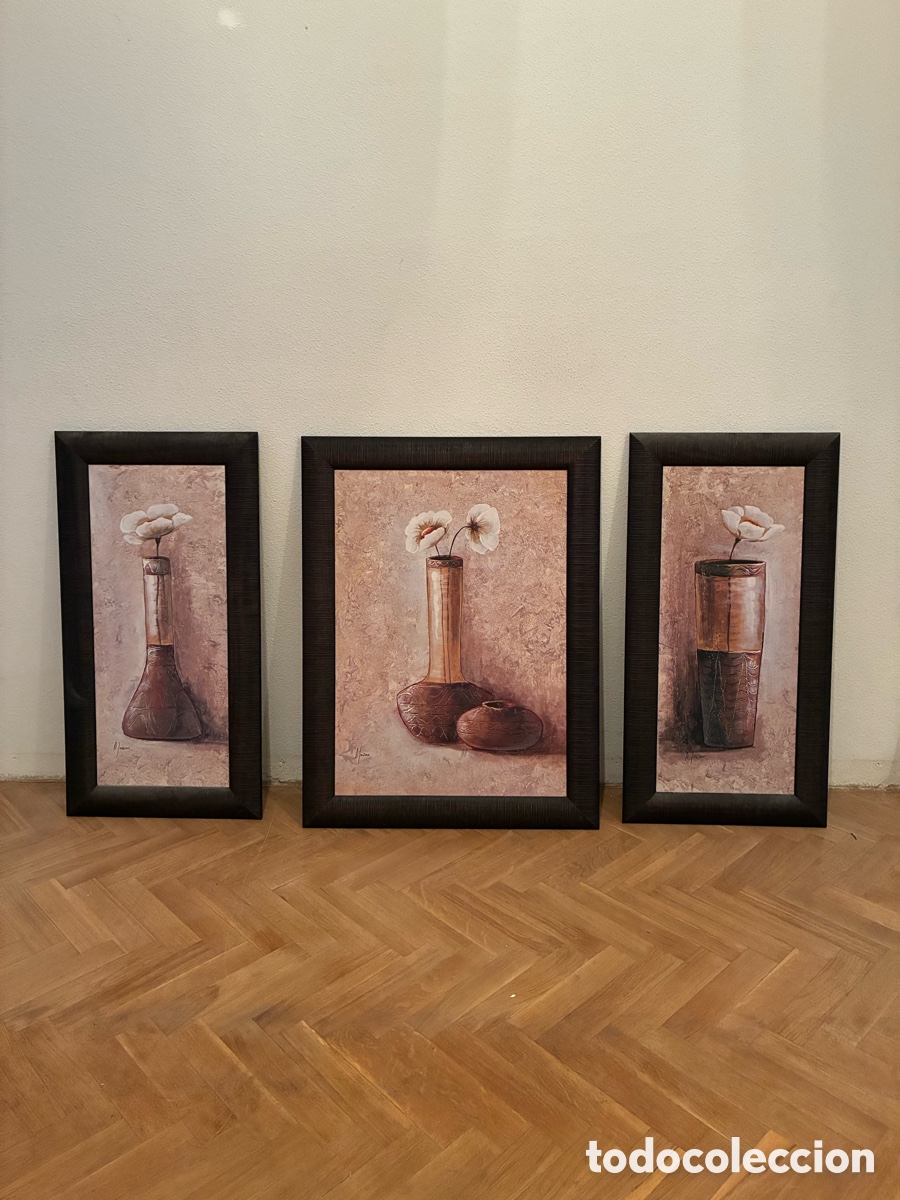 Arte: CUADROS AL &Oacute;LEO DE JARRONES DECORACI&Oacute;N - Foto 8