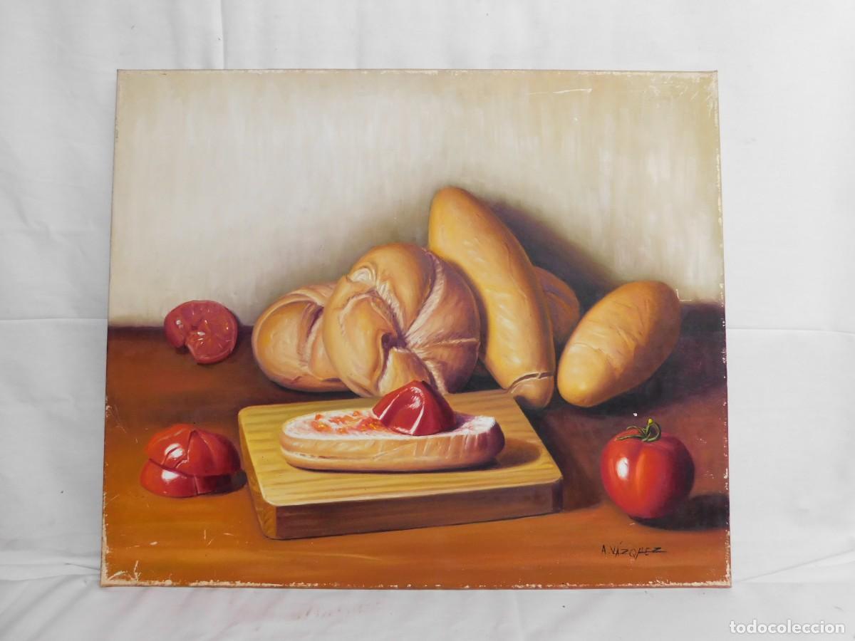 Arte: &Oacute;LEO SOBRE TELA BODEGON - A. VAZQUEZ - Foto 1