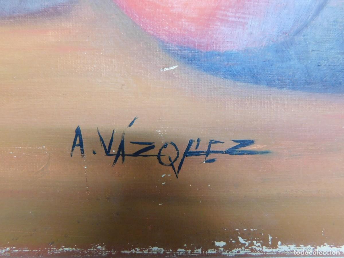 Arte: &Oacute;LEO SOBRE TELA BODEGON - A. VAZQUEZ - Foto 3