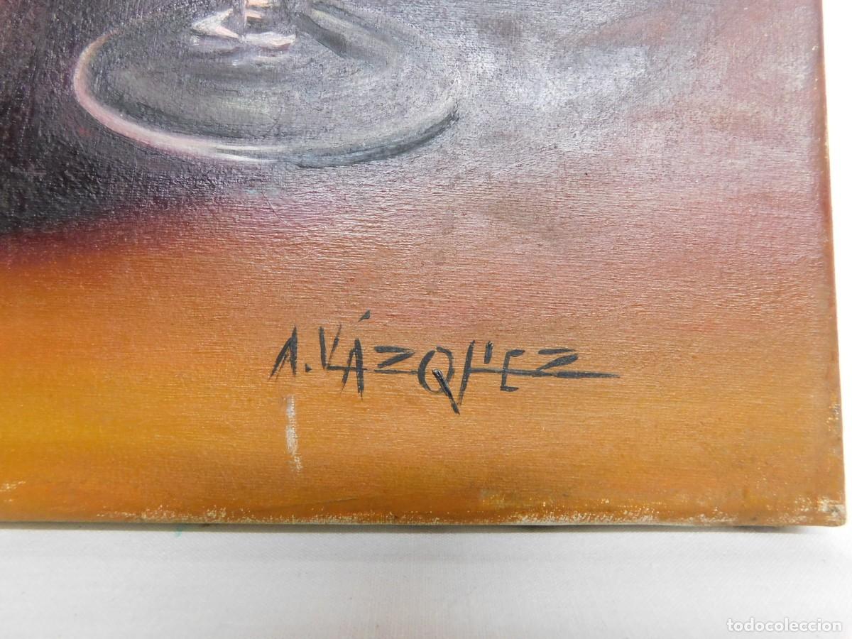 Arte: &Oacute;LEO SOBRE TELA BODEGON - A. VAZQUEZ - Foto 7