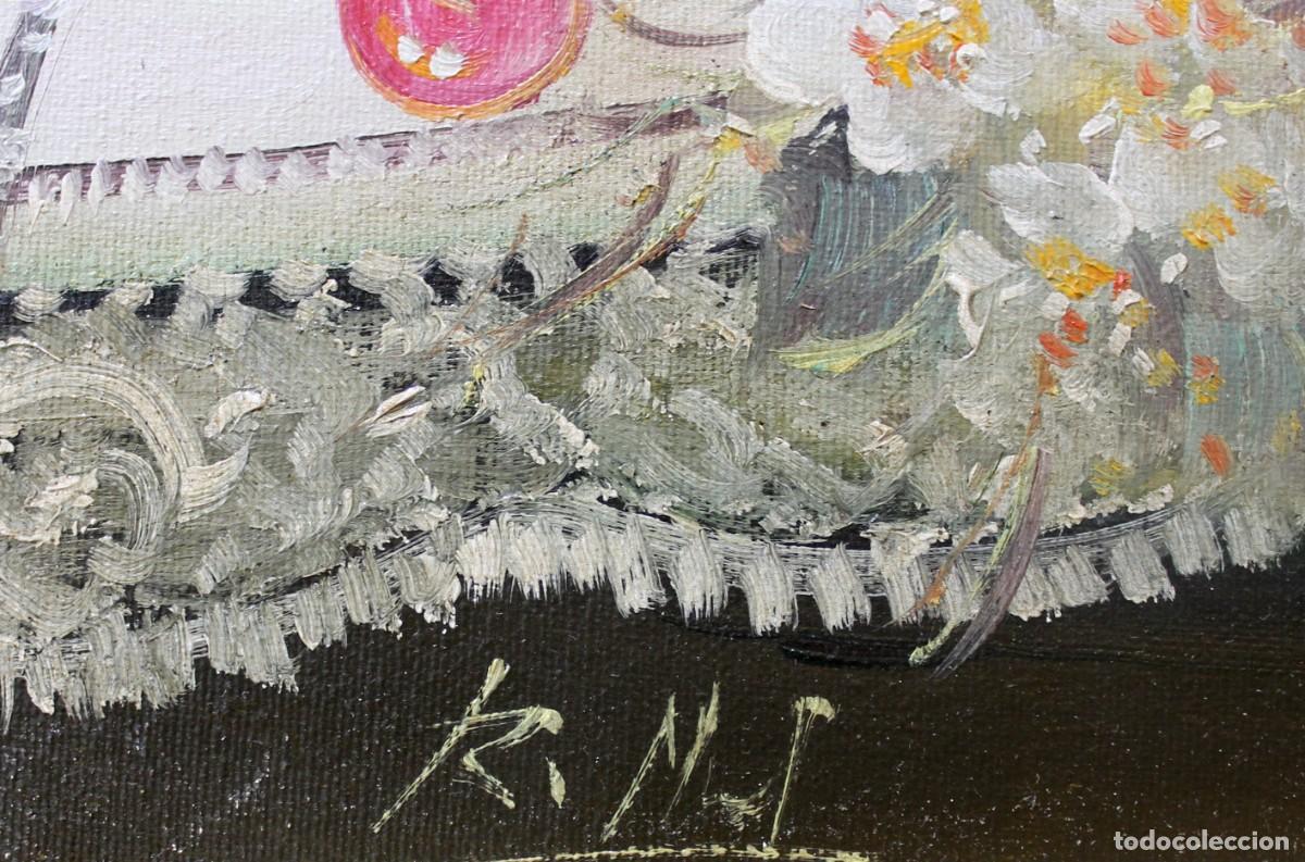 Arte: Bodeg&oacute;n - R. Michel - &Oacute;leo sobre lienzo - Foto 2