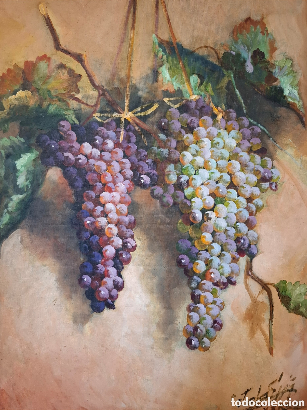 Arte: Oleo bodegom de uvas 80x65 - Foto 2