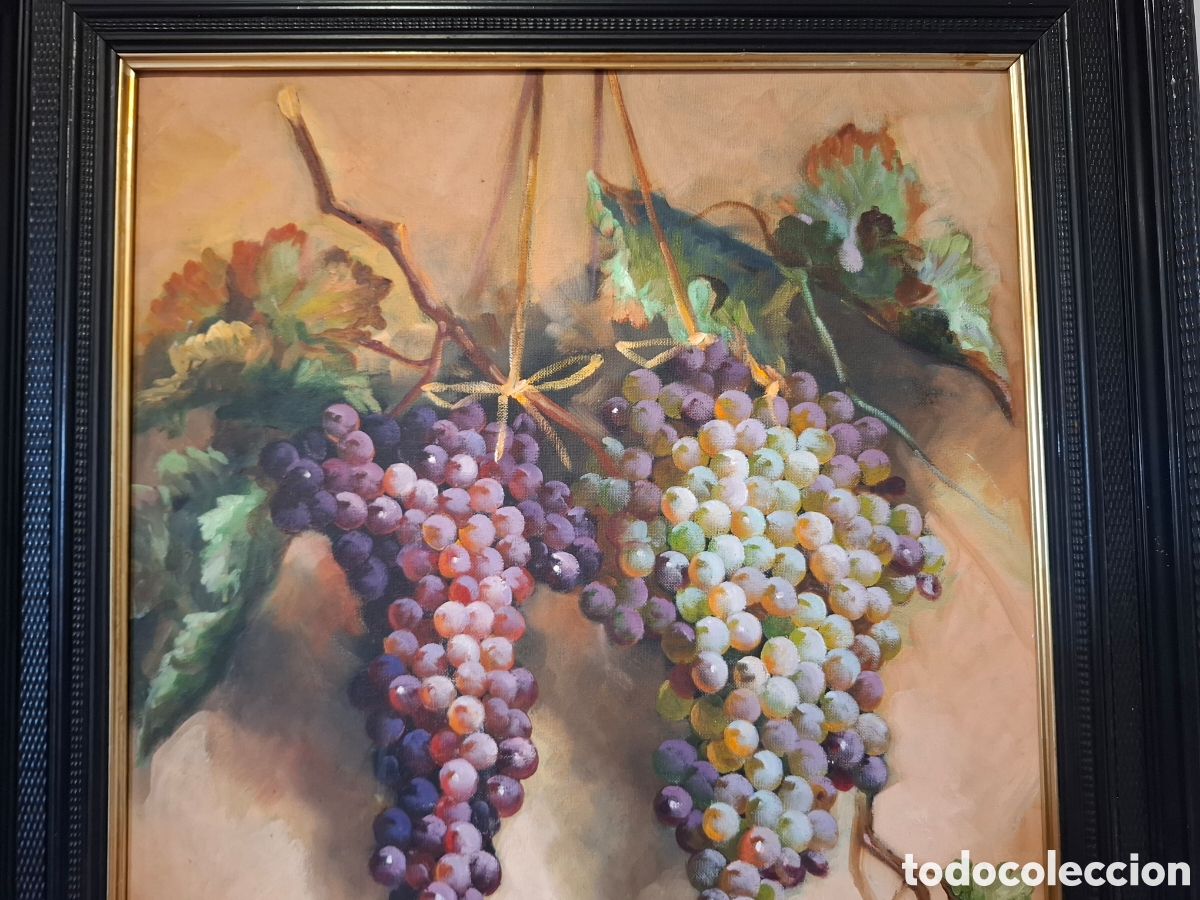 Arte: Oleo bodegom de uvas 80x65 - Foto 3