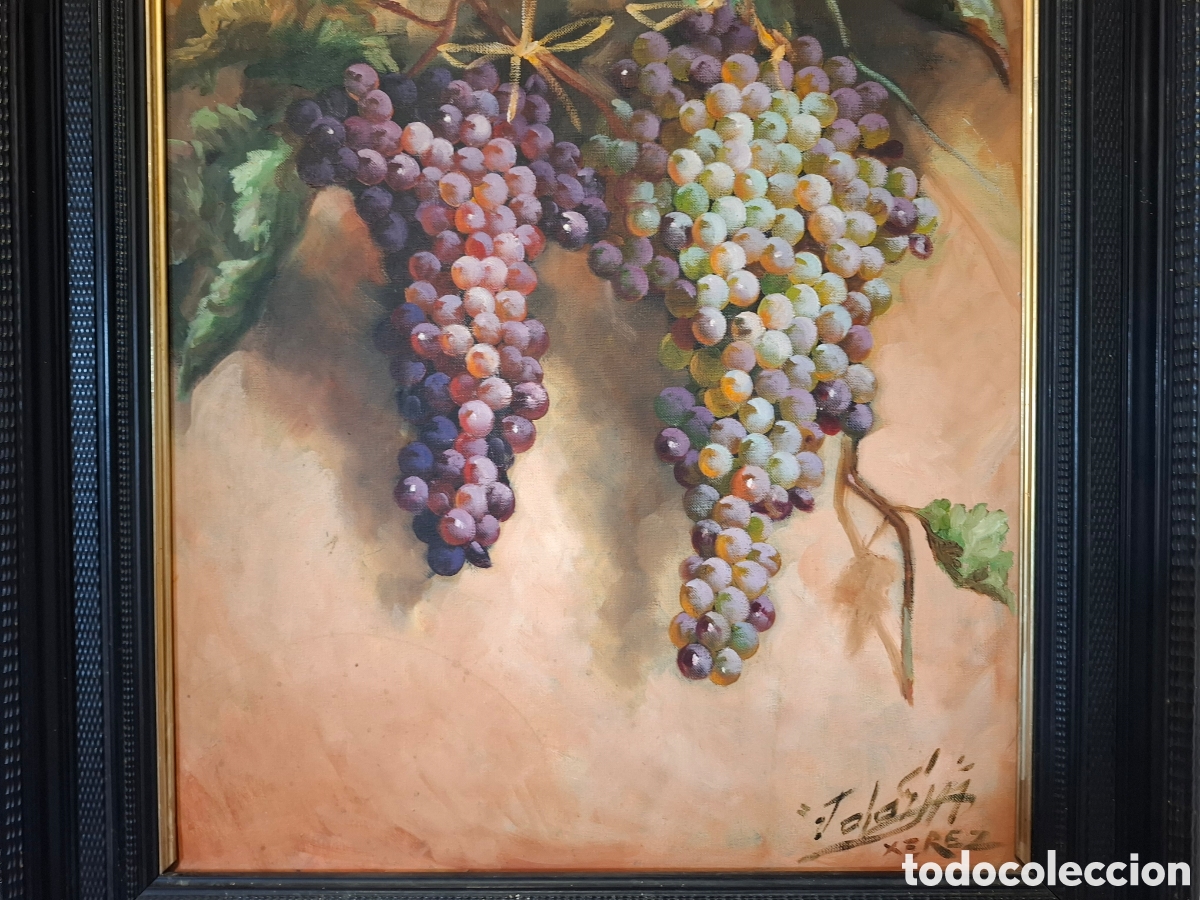Arte: Oleo bodegom de uvas 80x65 - Foto 4