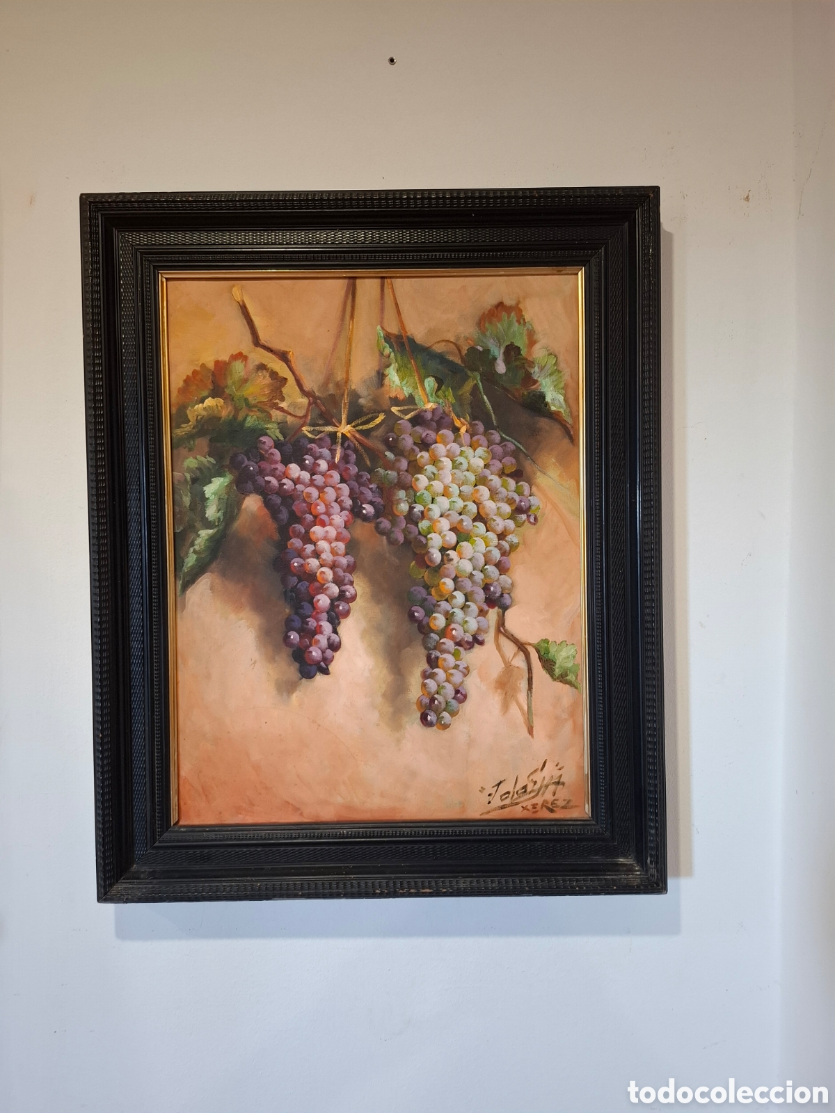 Arte: Oleo bodegom de uvas 80x65 - Foto 1