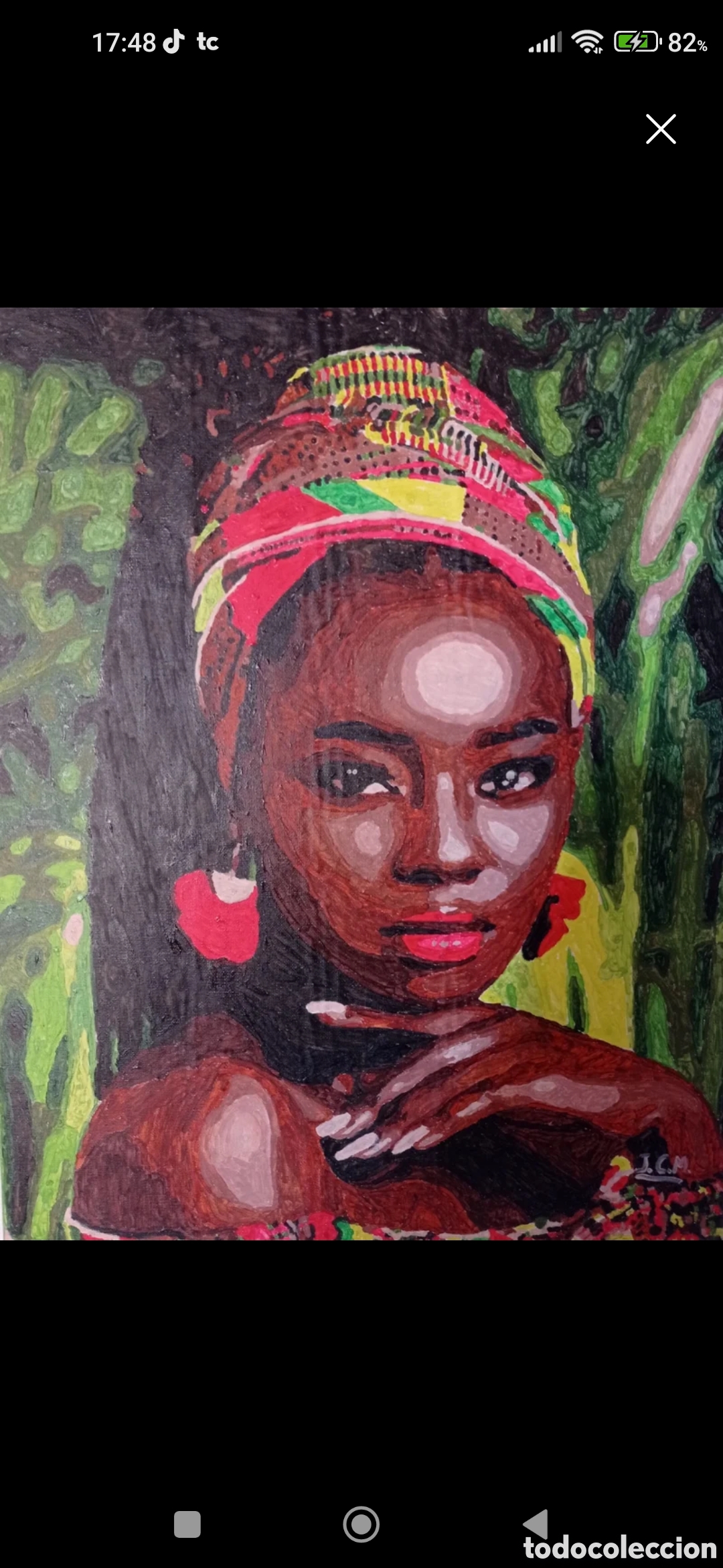 Arte: Mujer de tribu Africana - Foto 1