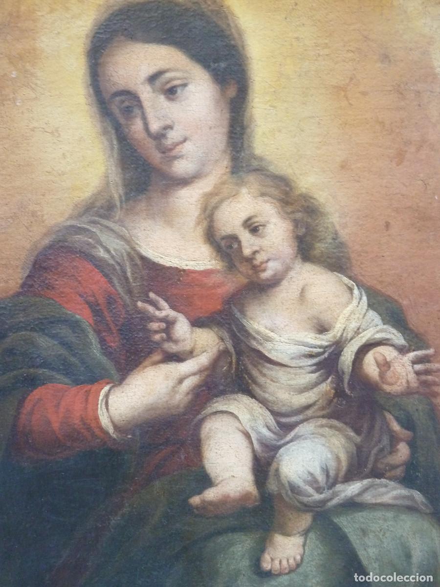 Arte: C&iacute;rculo de Murillo. Virgen con Ni&ntilde;o - Foto 6