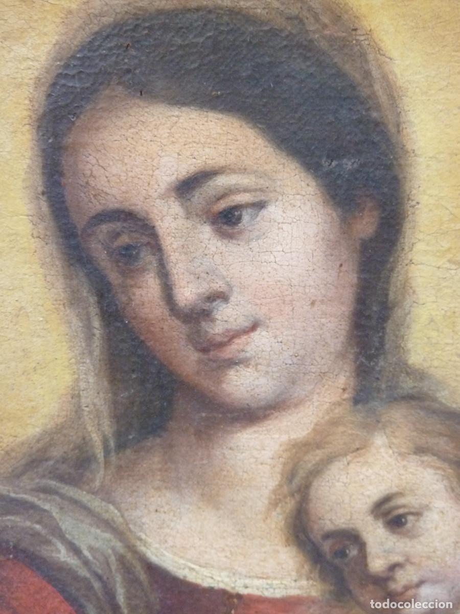 Arte: C&iacute;rculo de Murillo. Virgen con Ni&ntilde;o - Foto 7