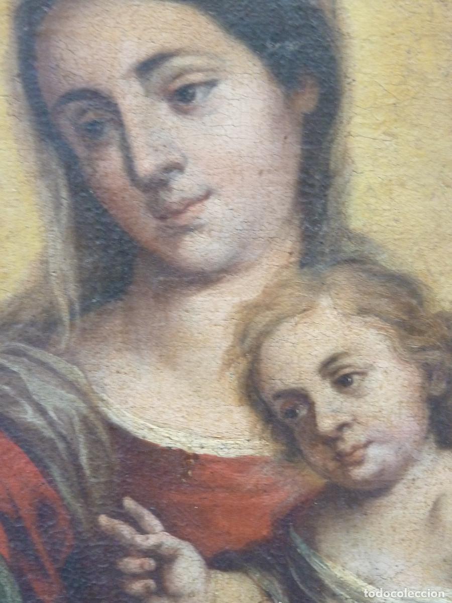 Arte: C&iacute;rculo de Murillo. Virgen con Ni&ntilde;o - Foto 8
