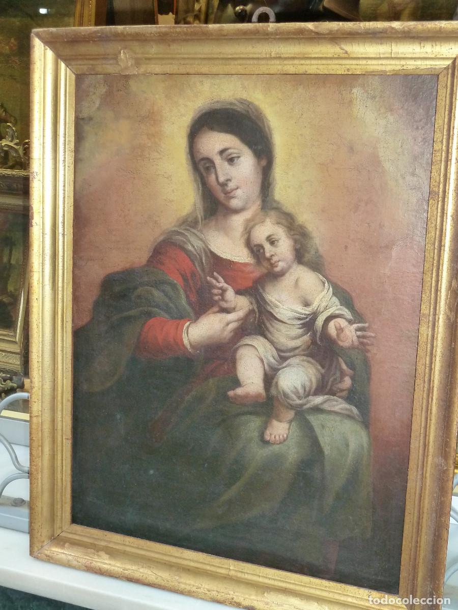 Arte: C&iacute;rculo de Murillo. Virgen con Ni&ntilde;o - Foto 14