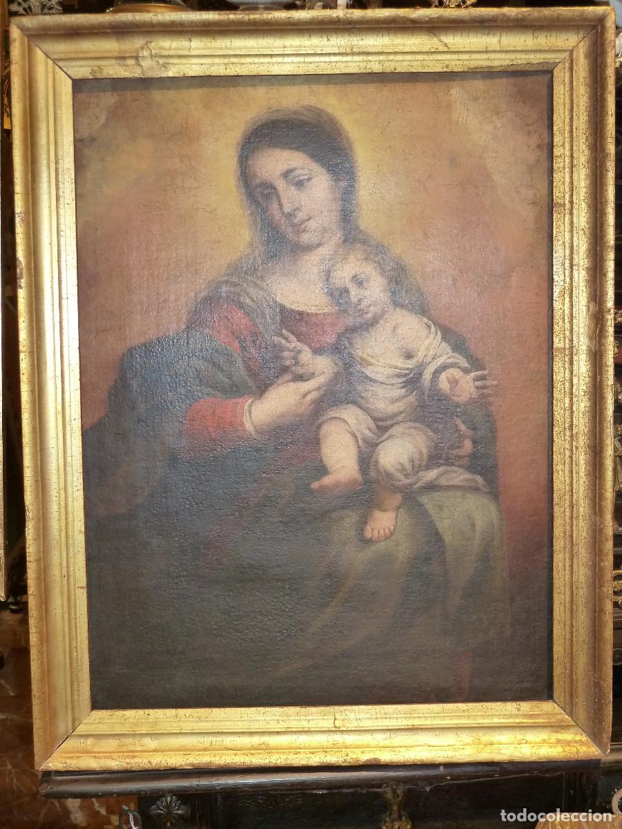 Arte: C&iacute;rculo de Murillo. Virgen con Ni&ntilde;o - Foto 17