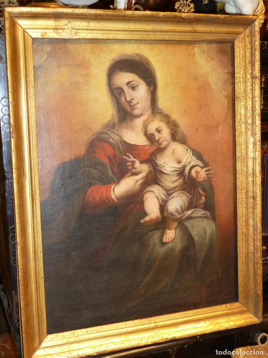 Arte: C&iacute;rculo de Murillo. Virgen con Ni&ntilde;o - Foto 18