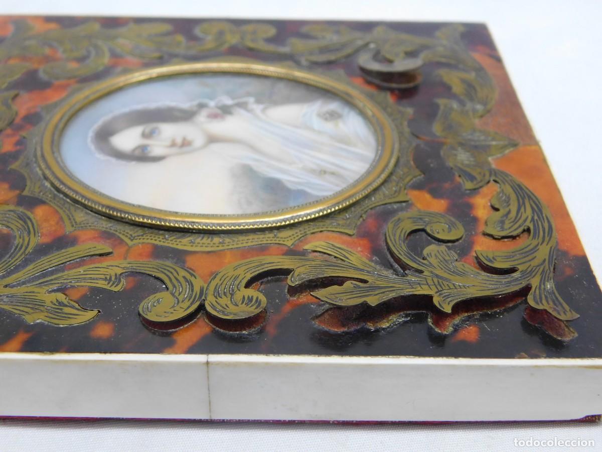 Arte: MINIATURA PINTADA SOBRE HUESO - MORITZ DAFFINGER - Foto 7