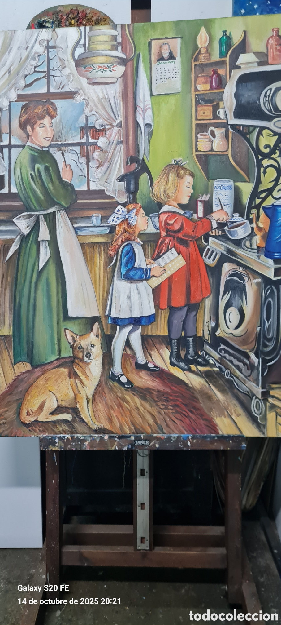 Kunst: Pintura al oleo EL CONFINAMIENTO