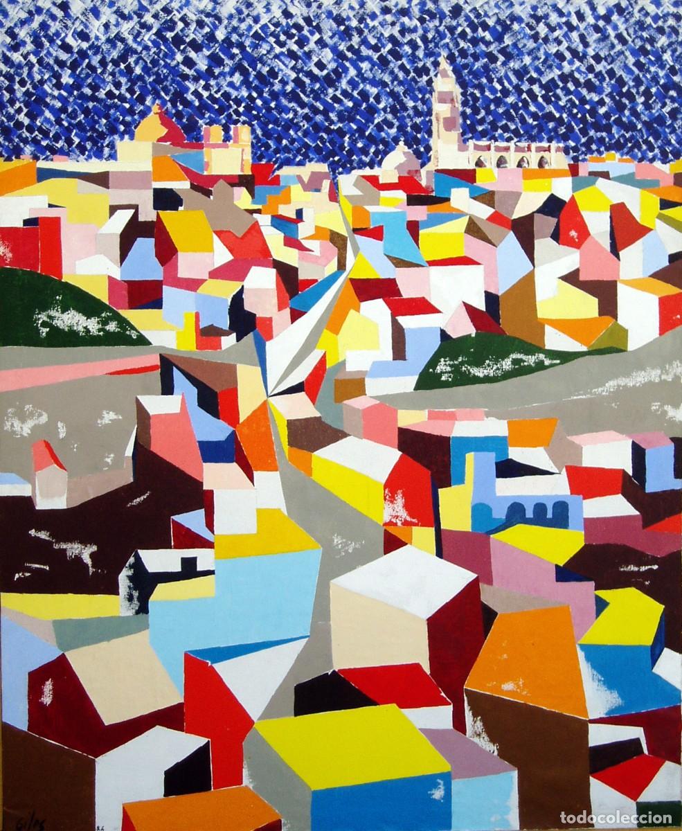 Arte: Fernando de Giles, Toledo Neogeo, 1988. &Oacute;leo y acr&iacute;lico sobre lienzo, 165 x 130 cm.