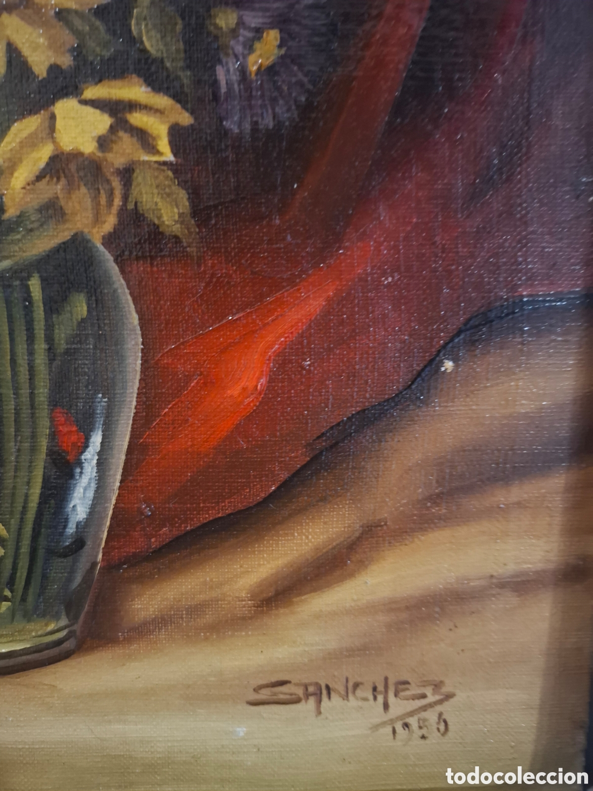 Arte: Oleo sobre lienzo flores 55x47 - Foto 3