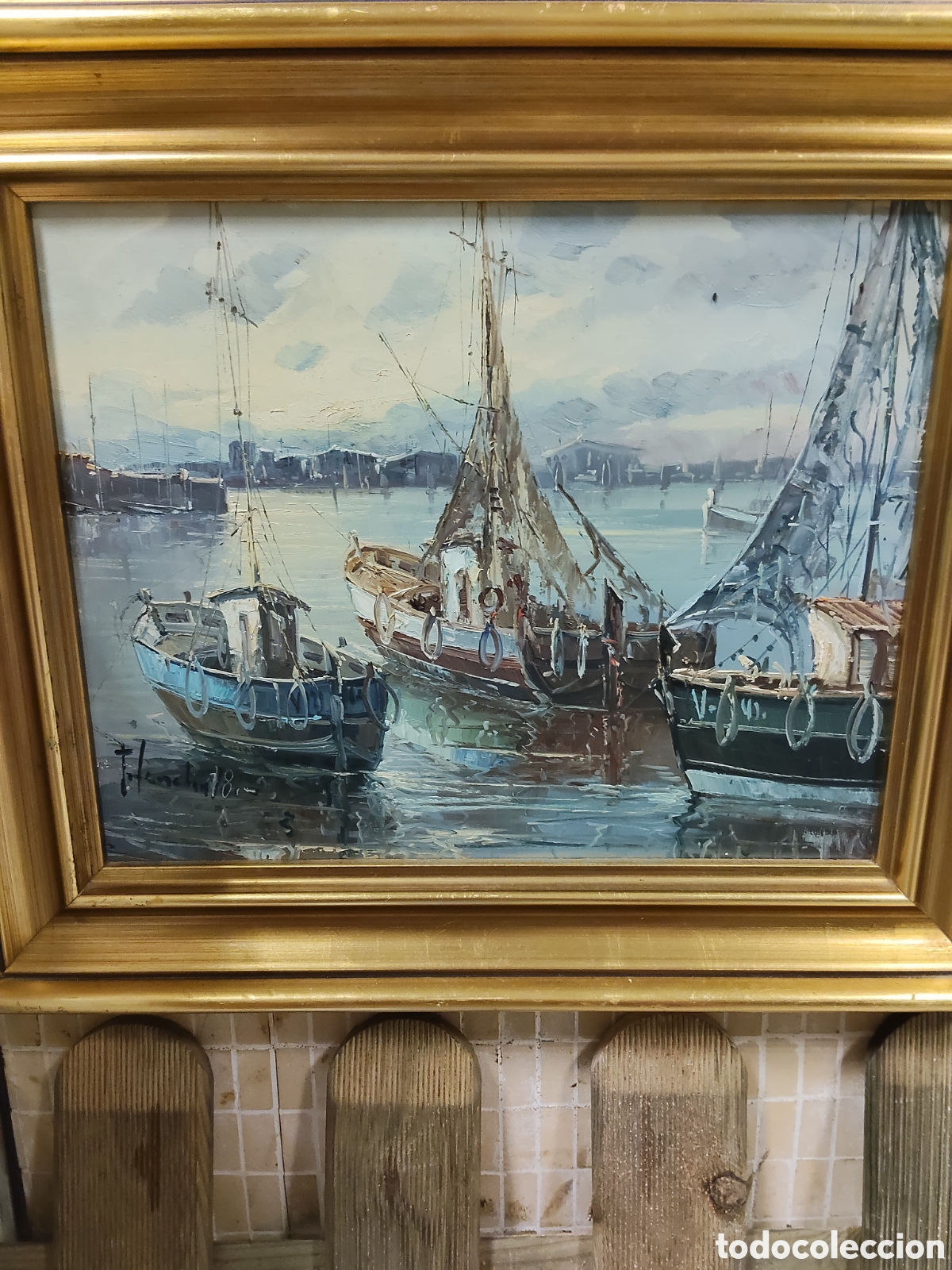 Arte: &Oacute;leo sobre lienzo firmado - Foto 1
