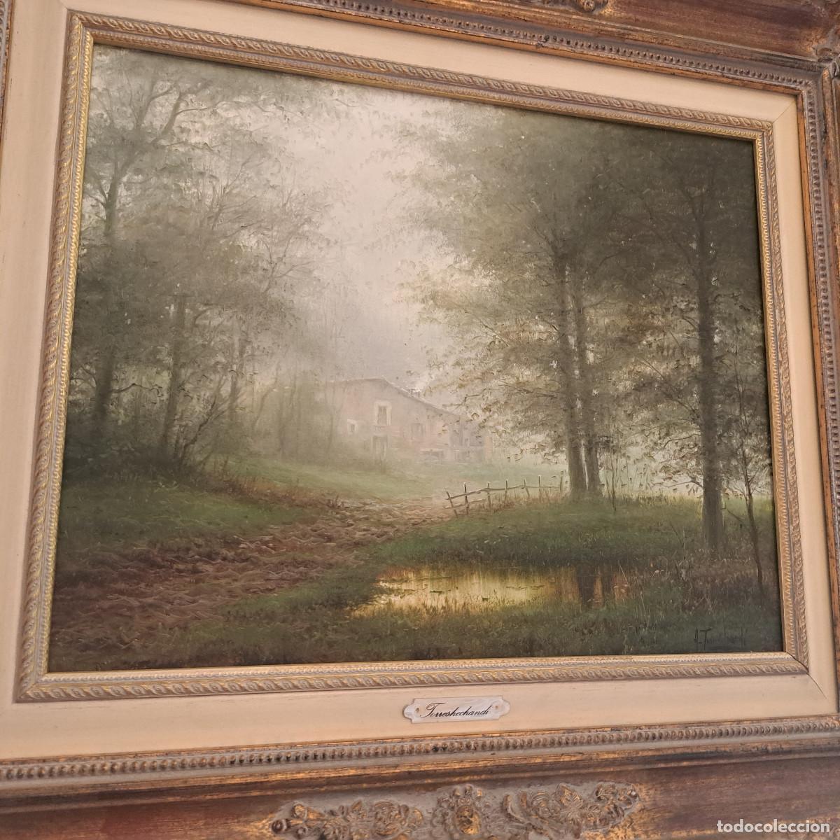 Arte: OLEO - CASER&Iacute;O EN EL BOSQUE - AMADO TORRESHECHANDI - Foto 3