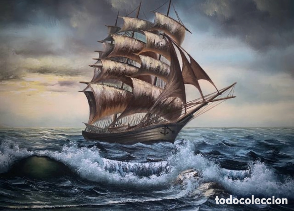 Arte: Barco en oleaje de &rdquo;Izquierdo&rdquo; - Foto 2