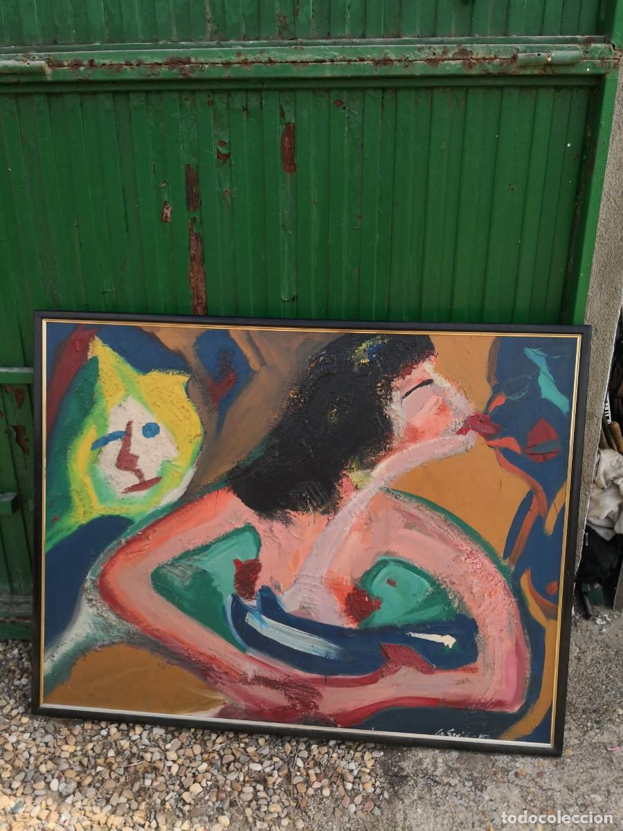 Arte: Cuadro figurativo oleo madera 126X98 cms. firmado Antonio Sevilla 87 otroarte