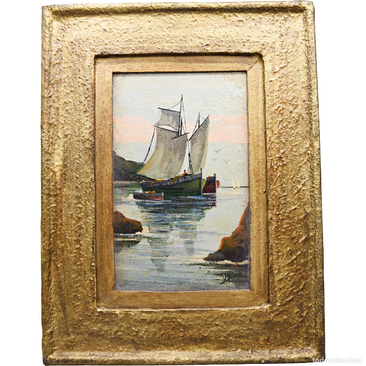 Arte: Pintura mar&iacute;tima de &eacute;poca - Foto 1