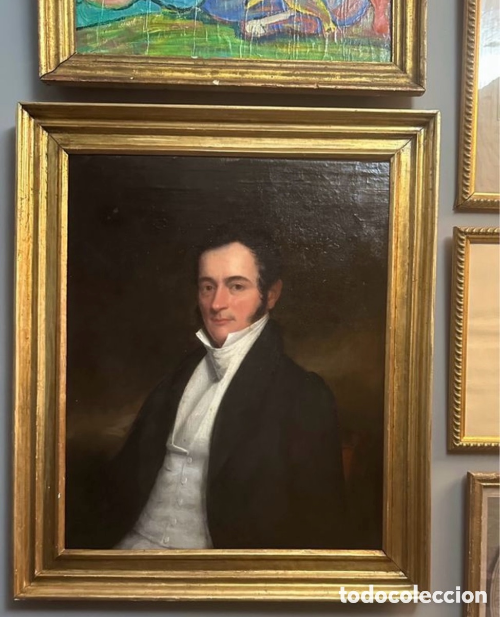 Arte: Magnifico Retrato de Caballero Georgiano.