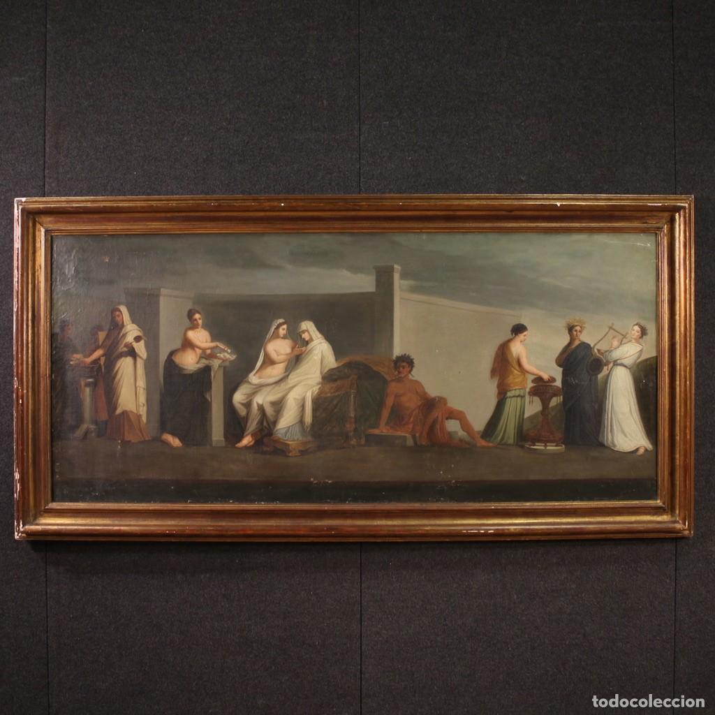 Arte: Pintura francesa antigua El matrimonio Aldobrandini del siglo XIX