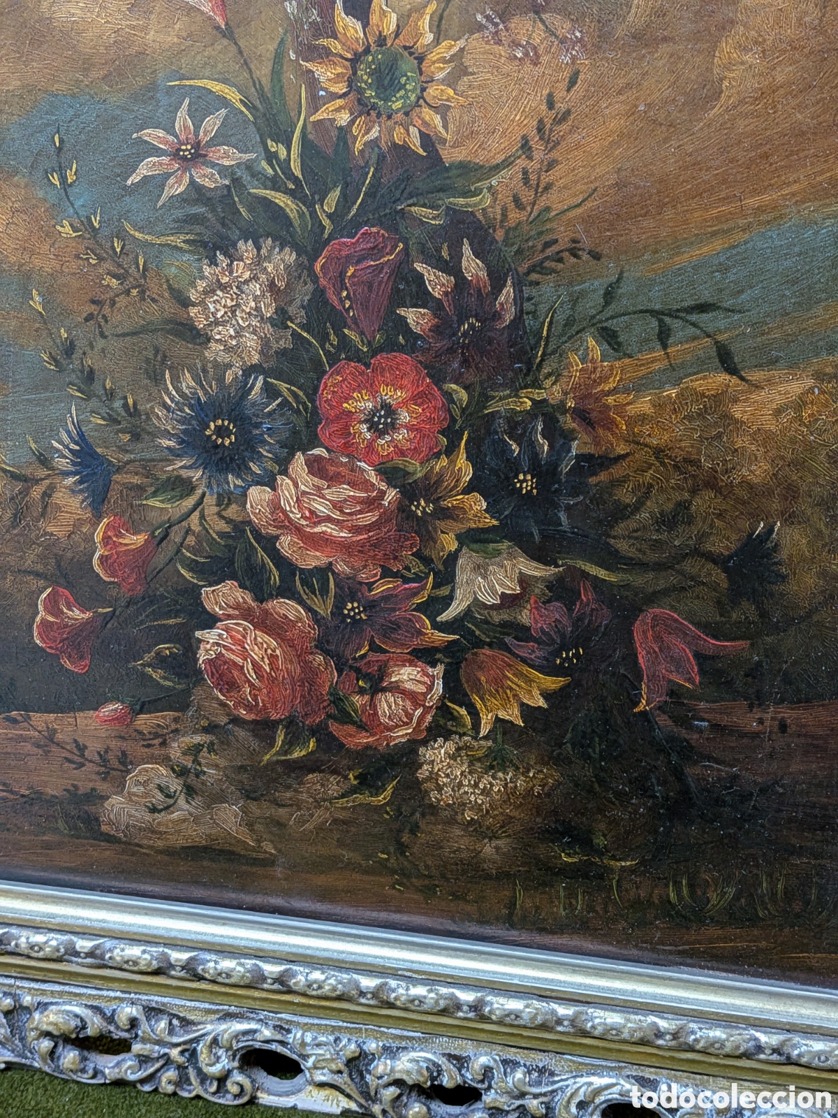 Arte: Oleo sobre chapa, bodegon floral. REF-410/10 - Foto 2