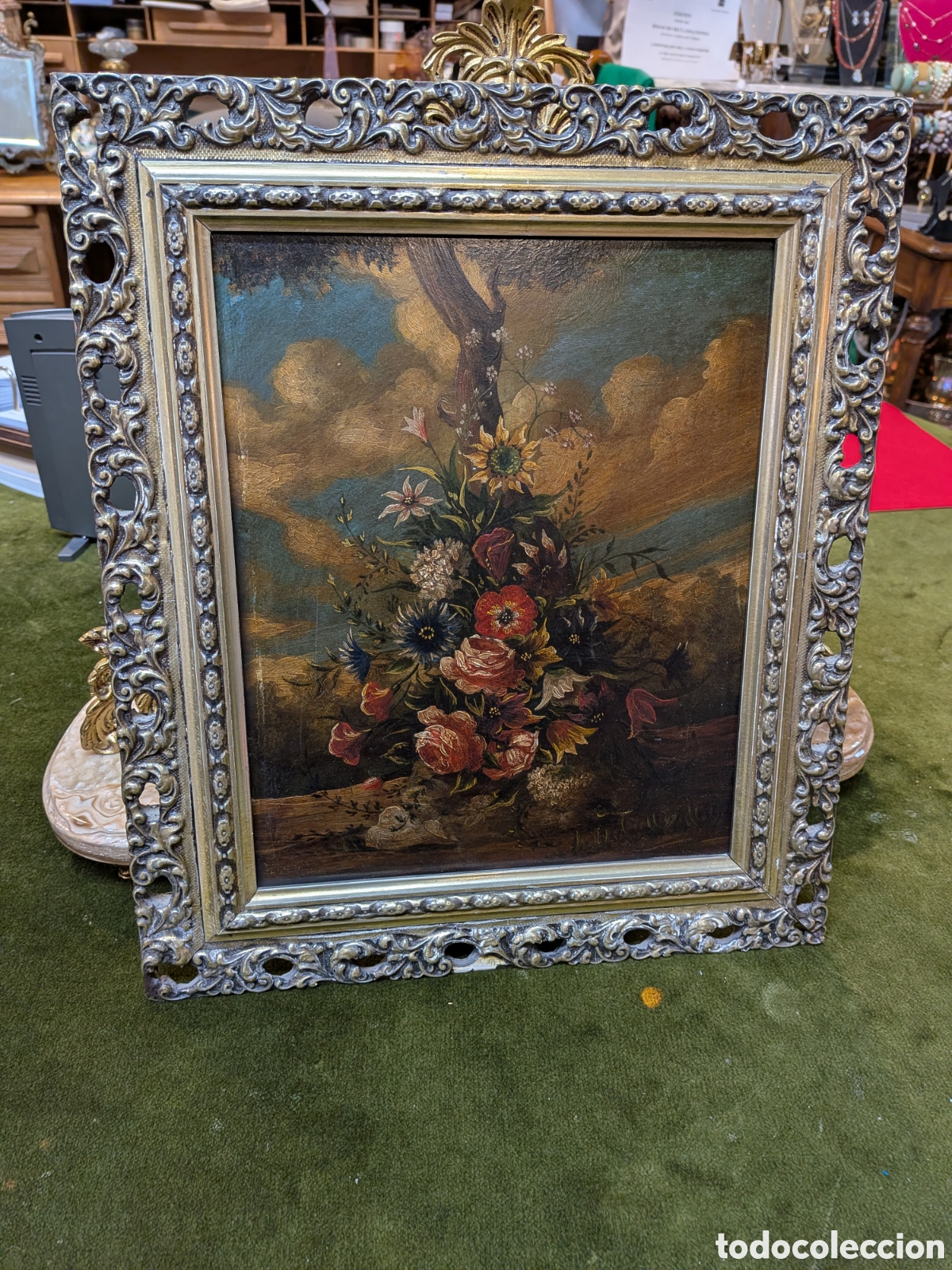 Arte: Oleo sobre chapa, bodegon floral. REF-410/10 - Foto 1