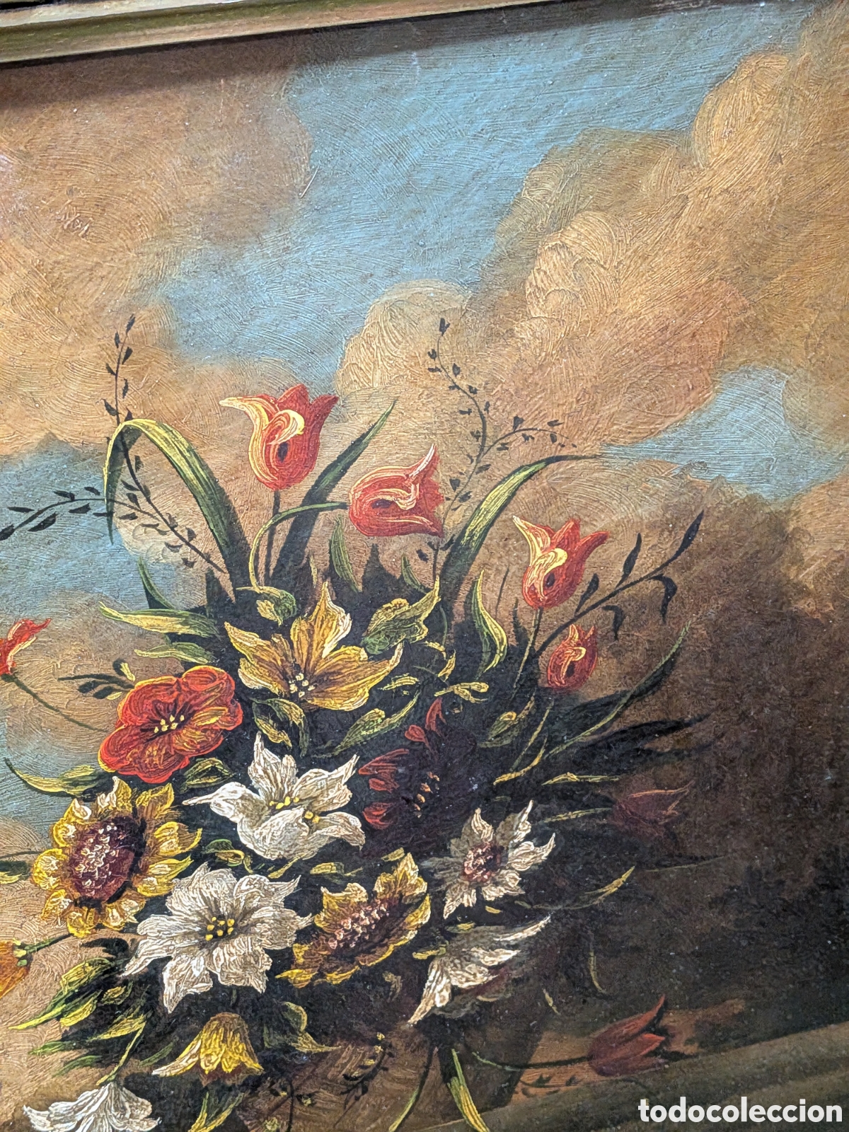 Arte: Oleo sobre chapa, bodegon floral. REF-410/11 - Foto 3