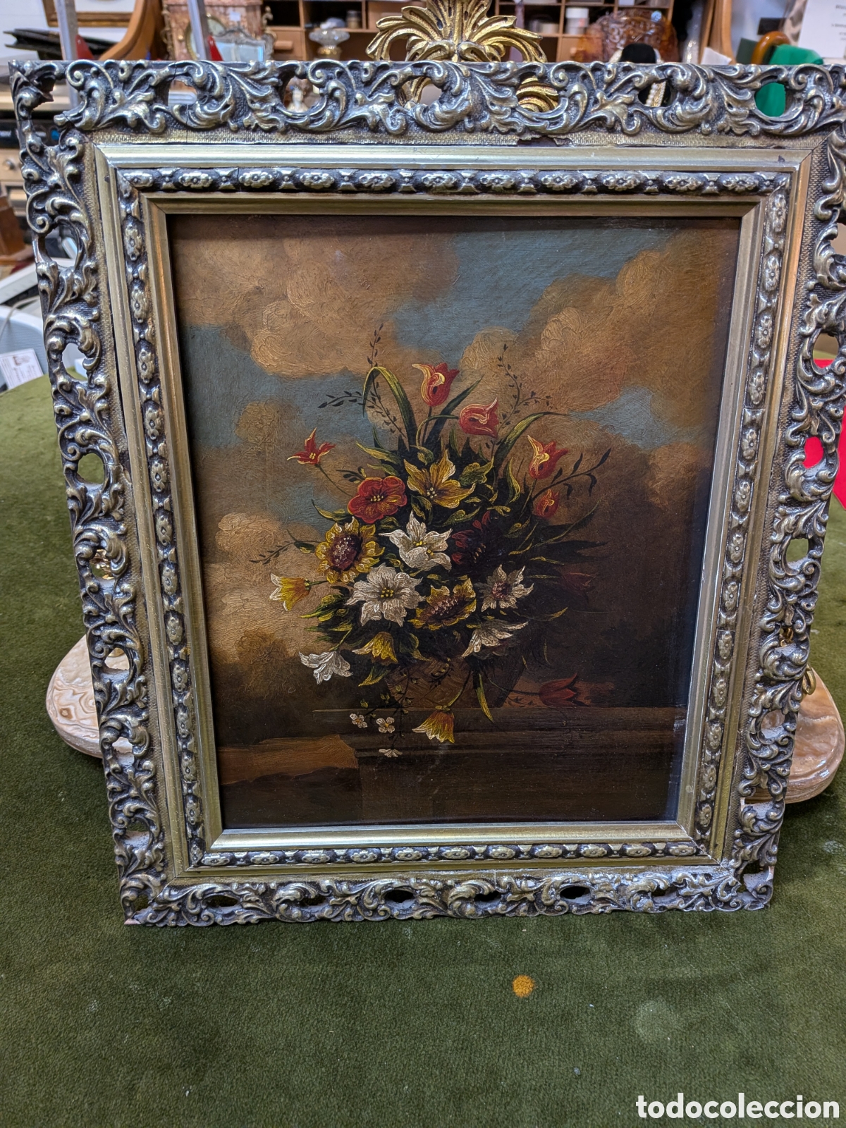 Arte: Oleo sobre chapa, bodegon floral. REF-410/11 - Foto 1