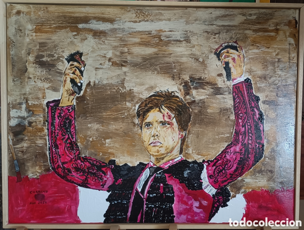 Arte: Acr&iacute;lico titulado&rdquo;Roca Rey&rdquo; - Foto 1