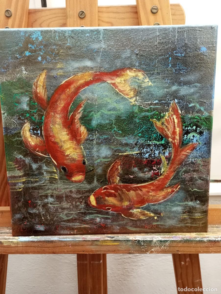 Arte: pintura en acrilico de peces - Foto 2