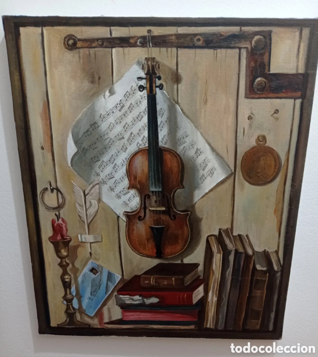 Arte: DENISSOV. Oleo Firmado - Foto 3