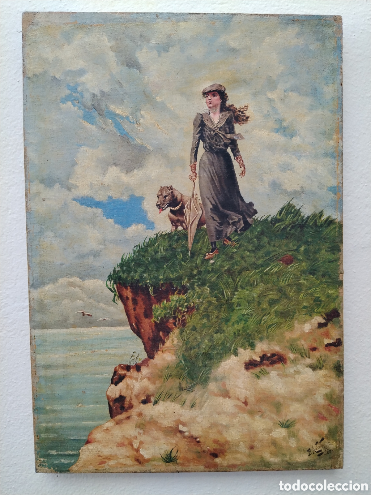 Arte: &Oacute;leo sobre lienzo firmado. - Foto 1